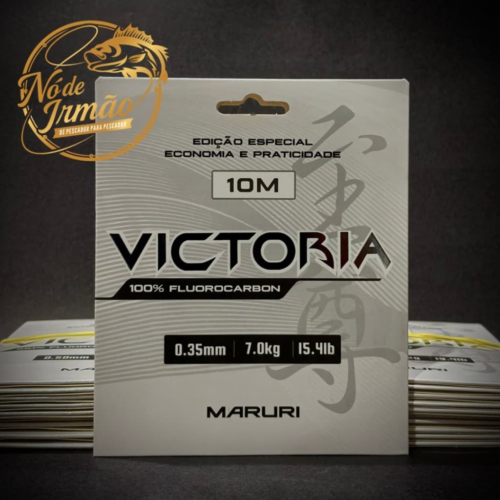 Linha Fluorcarbon Maruri – Marca: Maruri – Fluorcarbon Victoria – 10 metros - Nó de Irmão