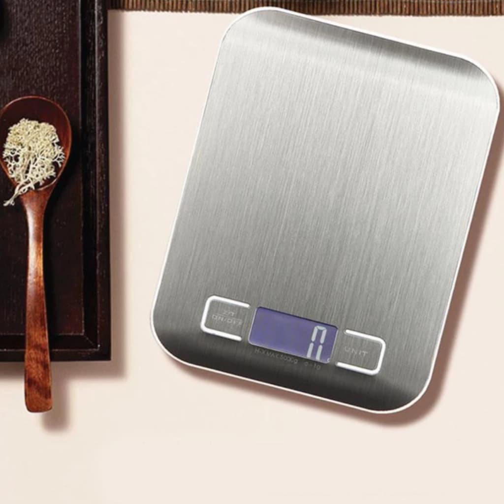 Balança Digital Cozinha Inox Alta Precisão Escala 1g - 1g À 10kg