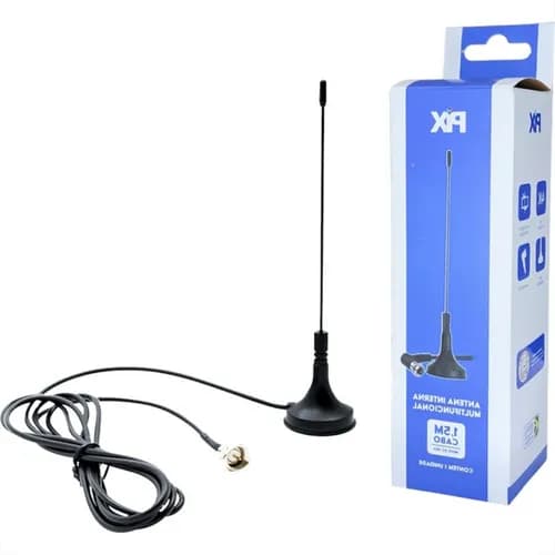 Antena Interna Pix Digital Mini Base Magnetica Com Cabo 1,5m / 1.8M / 5M