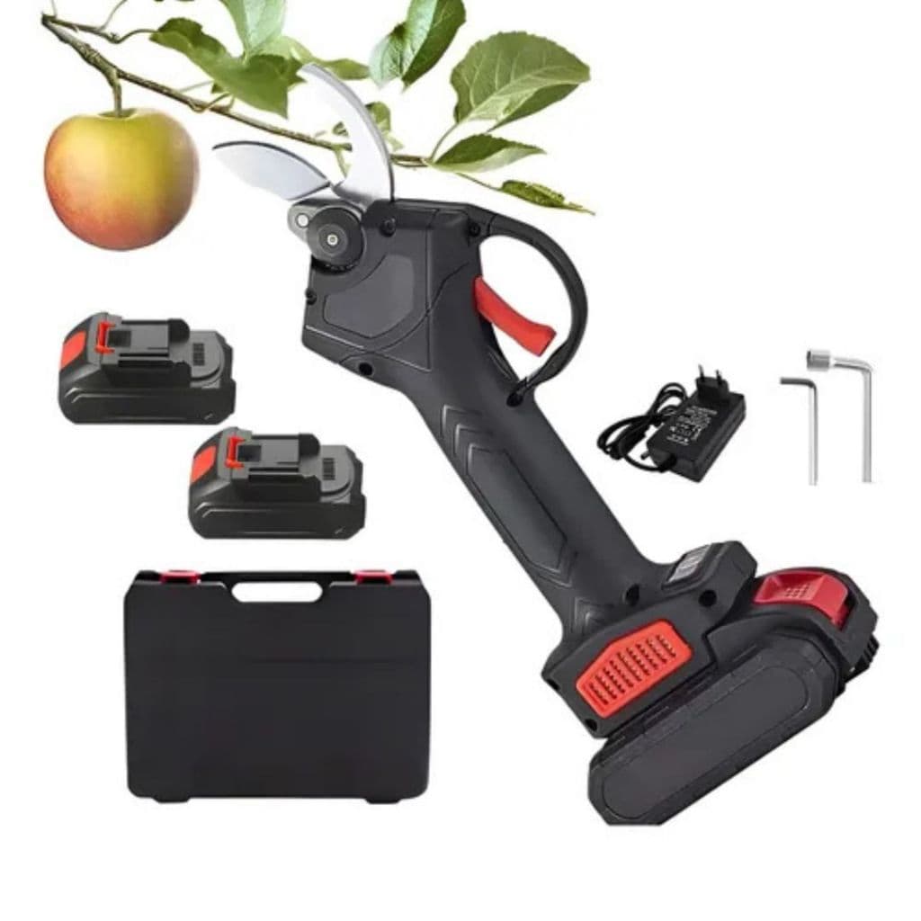Tesoura Elétrica De Poda 48v Com 2 Baterias E Maleta Corte- SLX 123