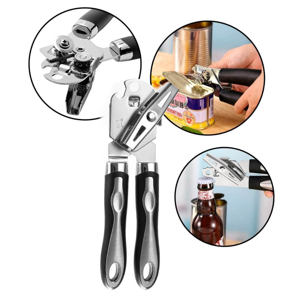 Abridor de Lata Manual [3 em 1]Abridor de Lata Manual 3 em 1 Para Cozinha Abridor 3 em 1 Com Alças Ergonômicas Abridor d