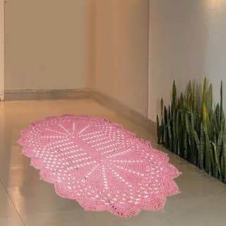 Tapete de Crochê 63 x43cm