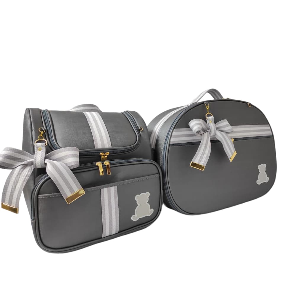 MALA MATERNIDADE MÃO + FRASQUEIRA BAU + MOCHILA 2 EM 1 + MALA KING+ CARTERINHA  TUDO PERSONALIZADO