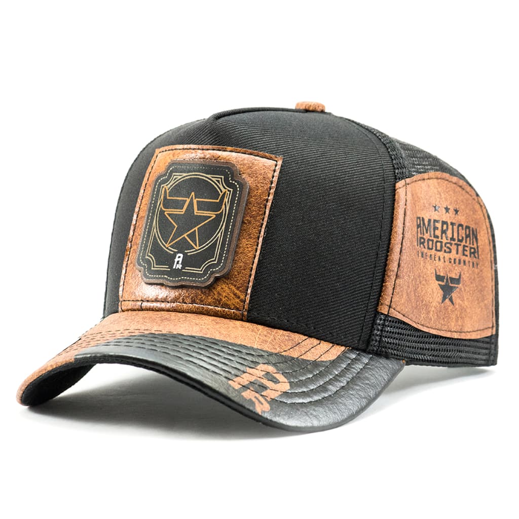 Boné Unissex Texas Country Farm Telinha Aba Curva chapeu cowboy trucker