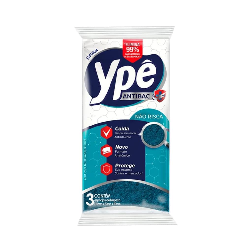 Esponja Multiuso Ypê 3 Unidades