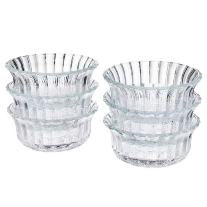 Kit Conjunto 6 Tigela Bowl Tripoli De Vidro 270ml Sobremesa