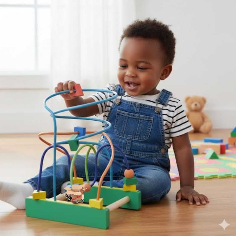 Brinquedo Pedagógico Educativo  Em Madeira Aramado Tamanho G Montanha Russa