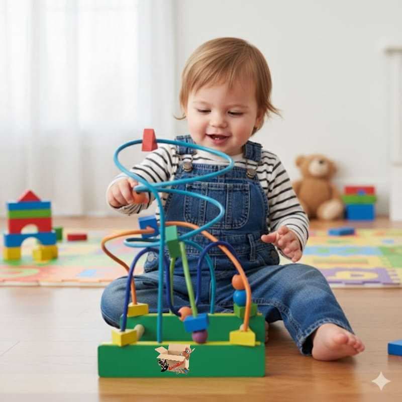 Brinquedo Pedagógico Educativo Em Madeira Aramado Tamanho G Montanha Russa