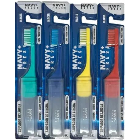 kit 4 Escova Dental Portátil Para Viagem