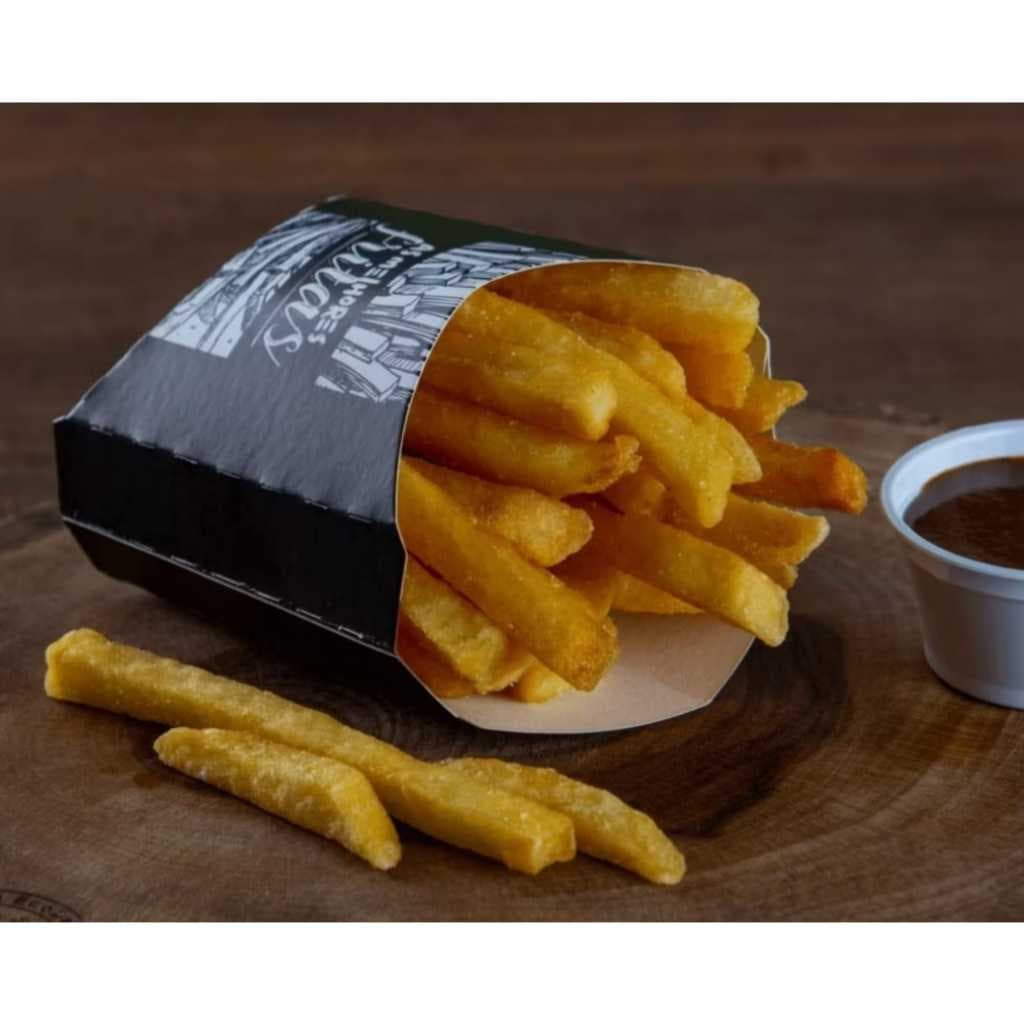 Embalagem Batata Frita Pequena Black Pacote com 50 Uni