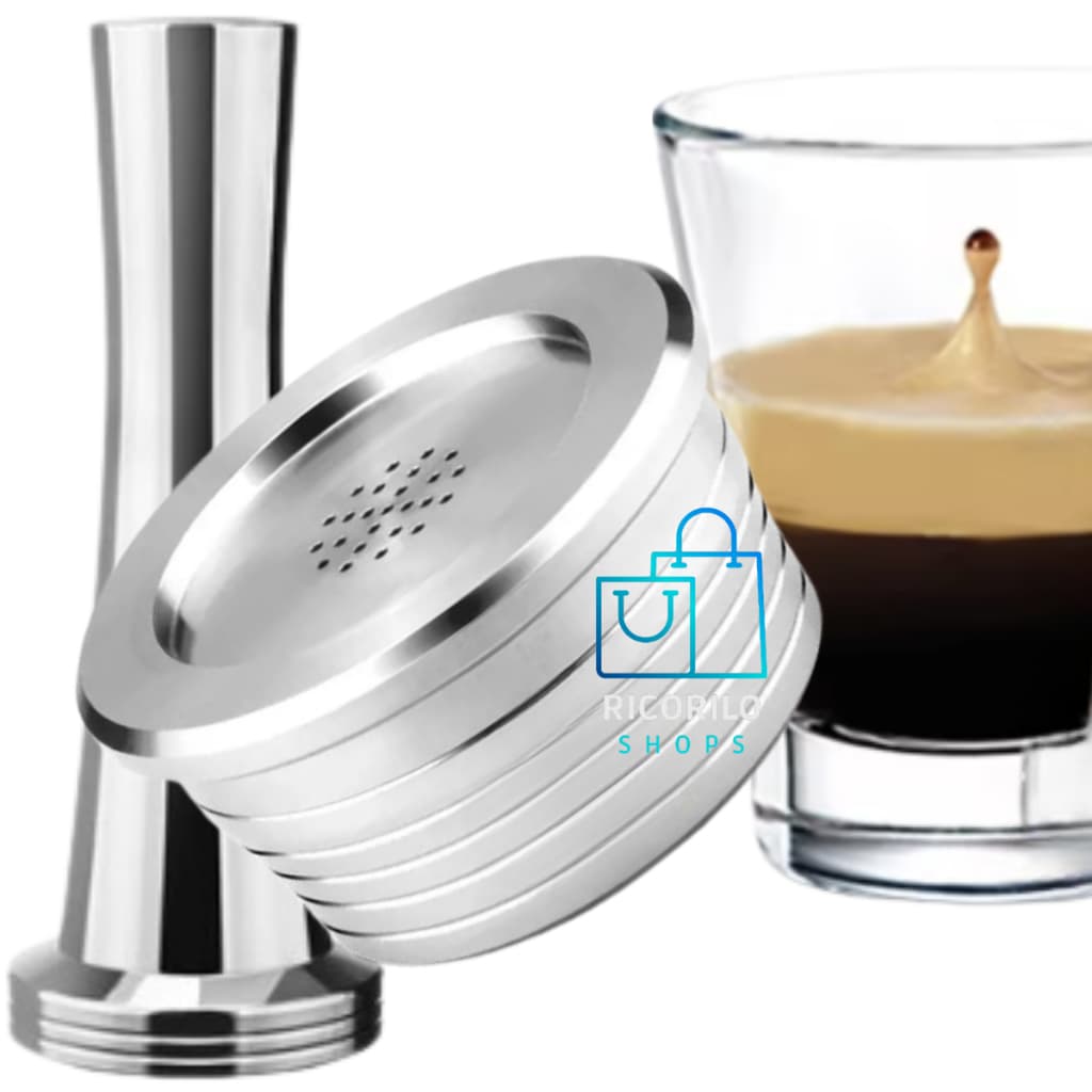 Cápsula Capsula Reutilizável 01 Delta Q Inox e 01 Tamper (Pilão) já no Brasil DELTA Q QUICK  Q QOOL