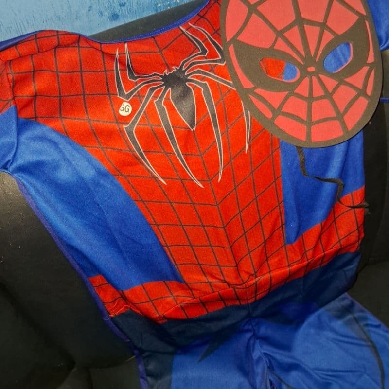 Fantasia Homem aranha Para Festa Fantasia Infantil Tm gg Curto Para Crianças De 04 a 05 anos