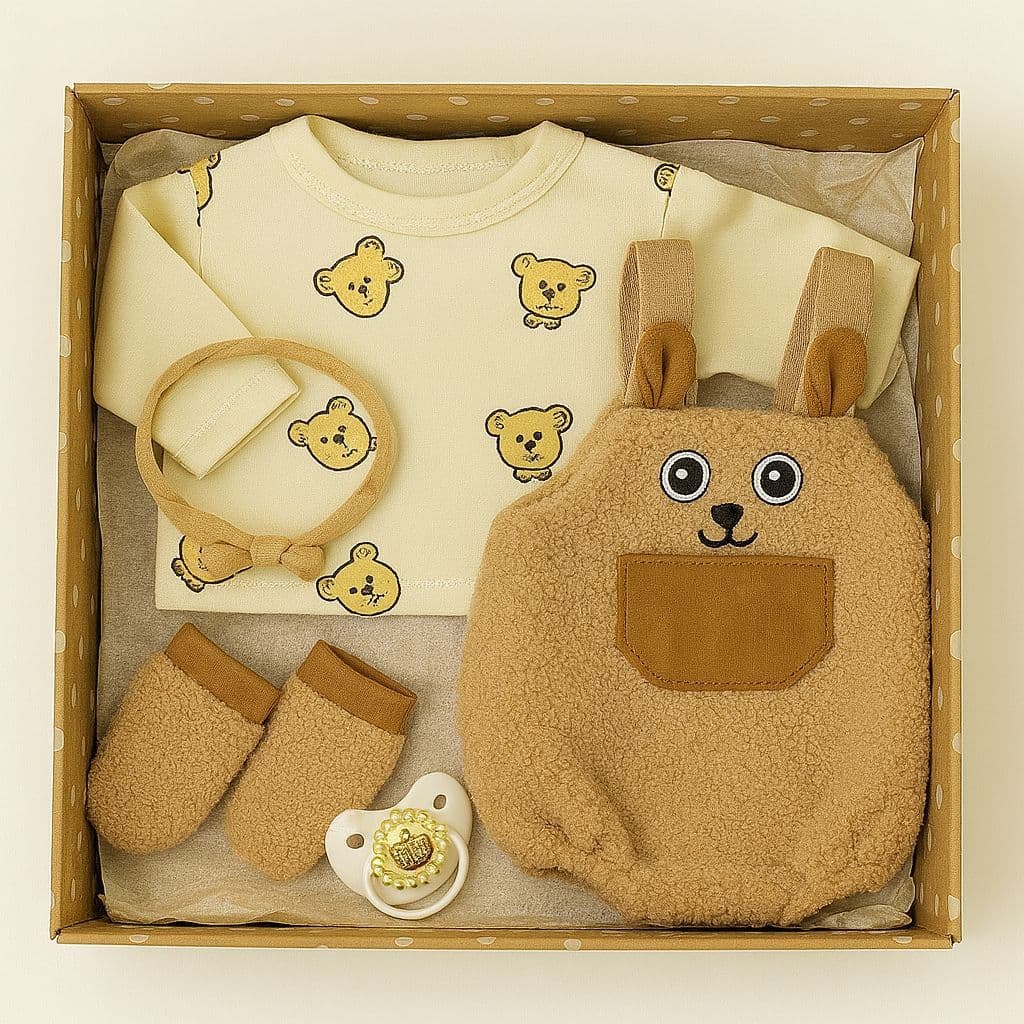 Roupinha para Bebe Reborn 4 peças+chupeta com ima GRATIS