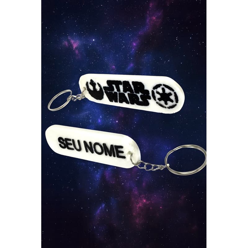 Chaveiro Star Wars Personalizado com SEU NOME  e Leve a Força com Você!