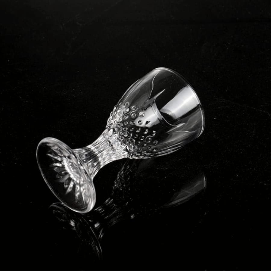 6 Mini Taça Tacinha Dose Vidro Lembrancinha Licor Casamento diamante 15 ML