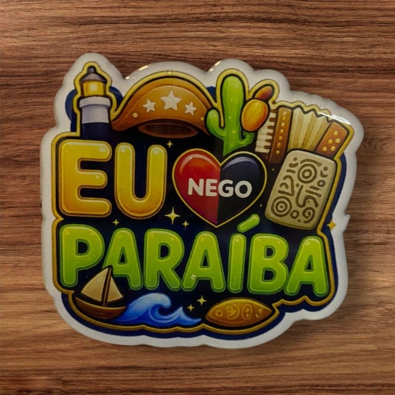 Ímã Paraíba Decorativo | Eu Amo a Paraíba