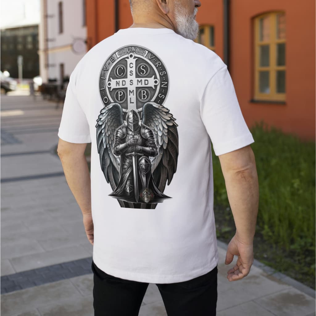 Camiseta Cruz da Fé | 100% Algodão 30.1 Penteado | Estampa DTF Exclusiva | UNISSEX