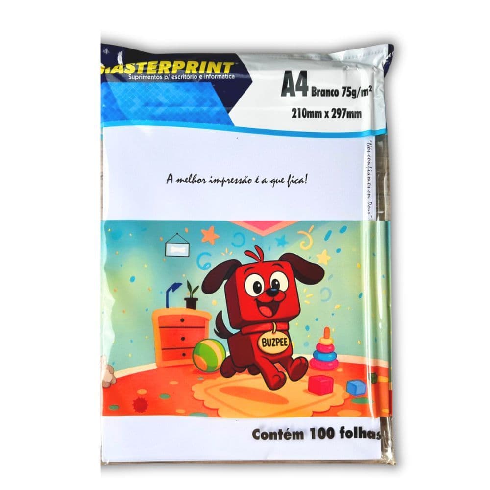 Papel Sulfite A4 75g Buzpee 100folhas Masterprint