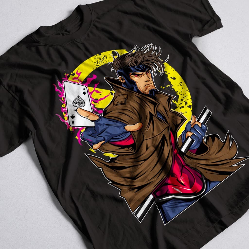 Camisa Gambit V2 X-men Camiseta Unissex 100% Algodão