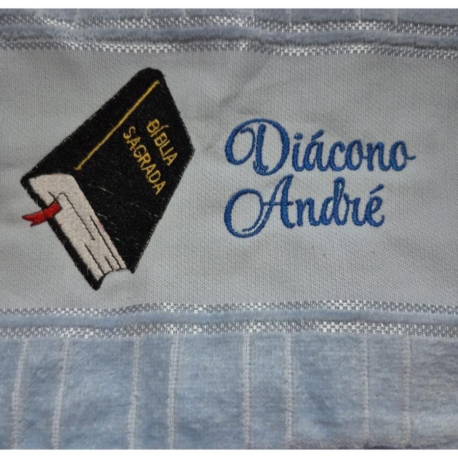 Toalha  de Lavabo Bordada Personalizada-Biblia
