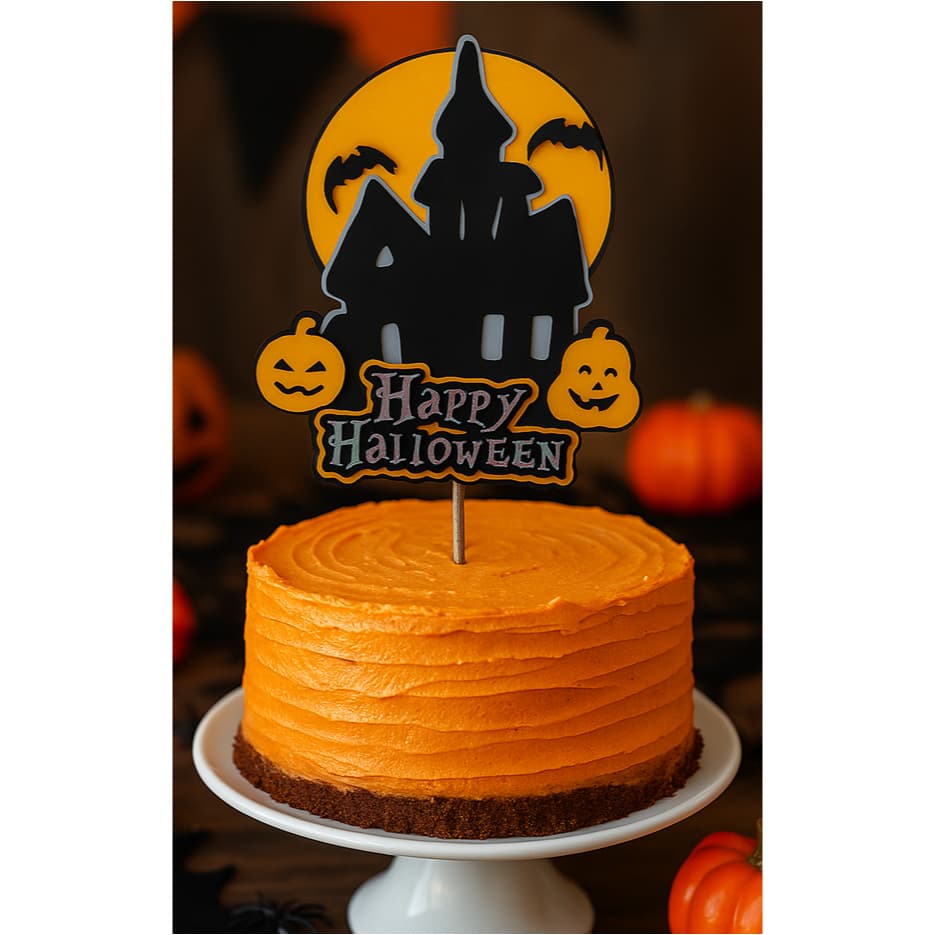 Topo/topper de bolo personalizado Halloween/ Topo/topper de bolo personalizado dia das  bruxas