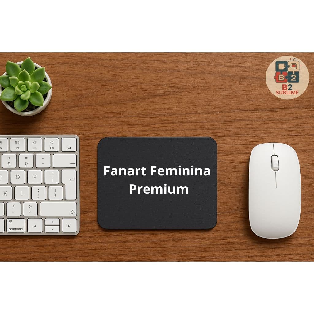 Mouse Pad Anime Geek – Fanart Feminina Premium Colecionável para Setup Gamer