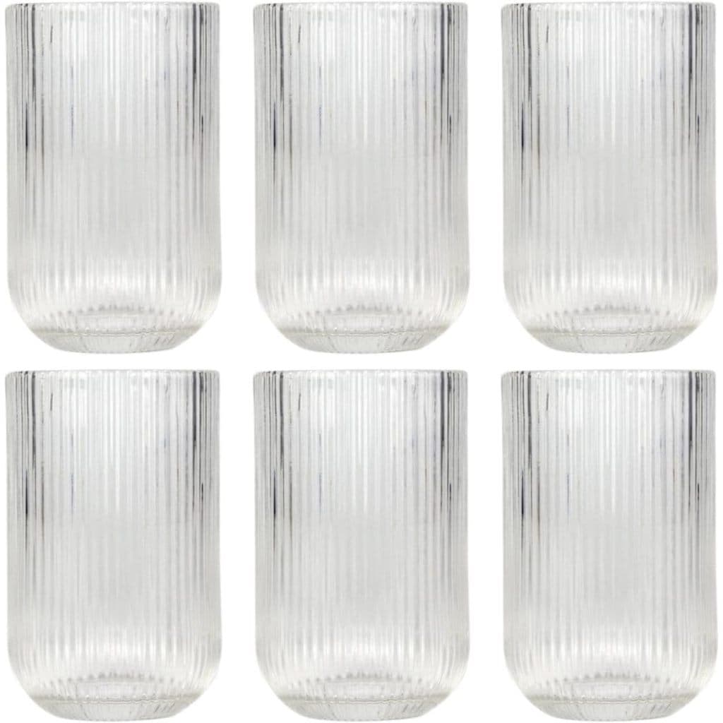 Jogo Copo Vidro 6 Unidades 420ML Resistente Luxuoso Qualidade Impecável