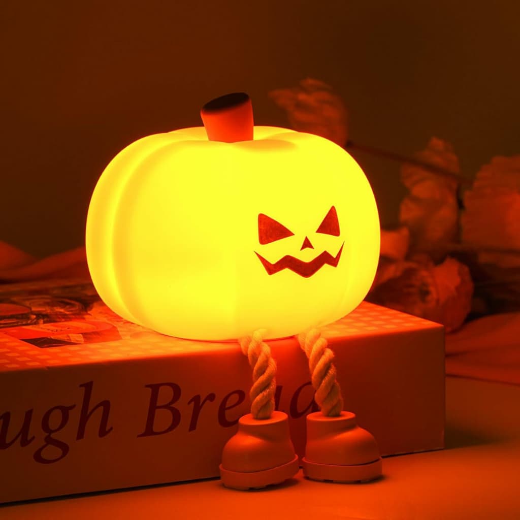 LUMINARIA DE LED SILICONE CABEÇA ABÓBORA HALLOWEEN