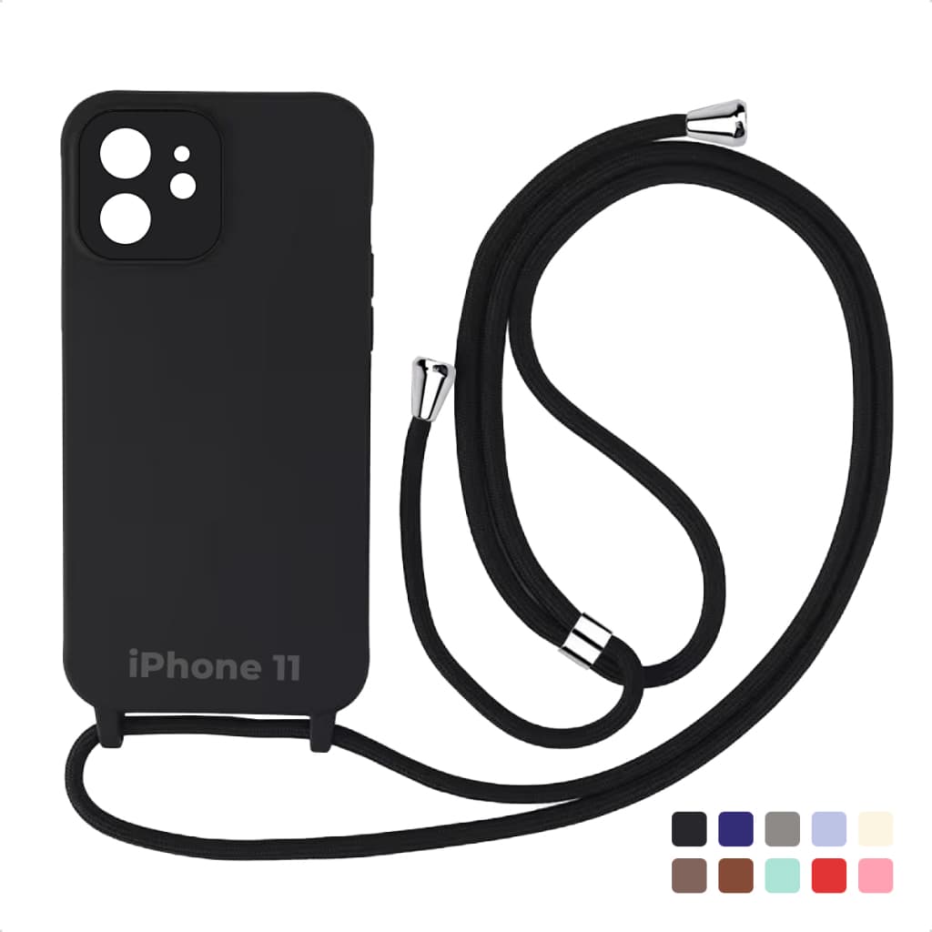Case Capa Facility de Silicone Com Cordão Alça Capinha Para iPhone 11 Pro Max