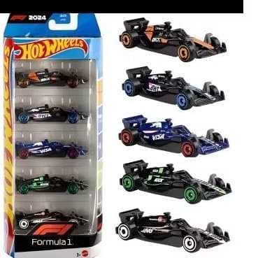 Carrinhos Hot Wheels Edição Formula 1 - Pack C/5 Unidades