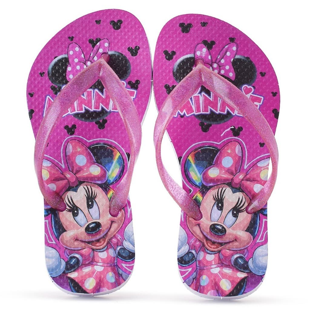 Chinelo Infantil Minnie Casual Super Confortável e Leve Lançamento Panfy Kids