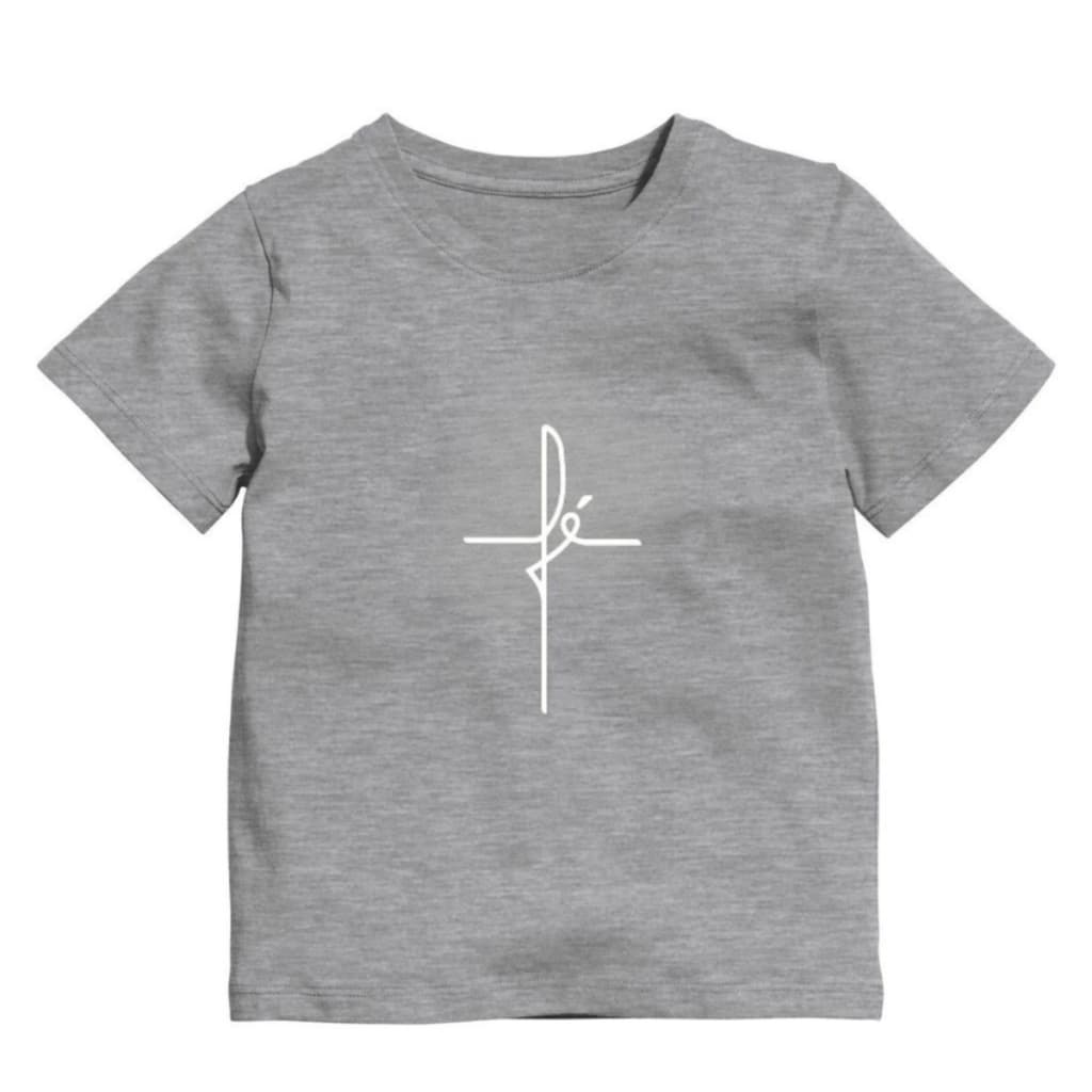 Camiseta camisa blusa Infantil Menino Menina Unissex Blusa Estampa Cristã Fé