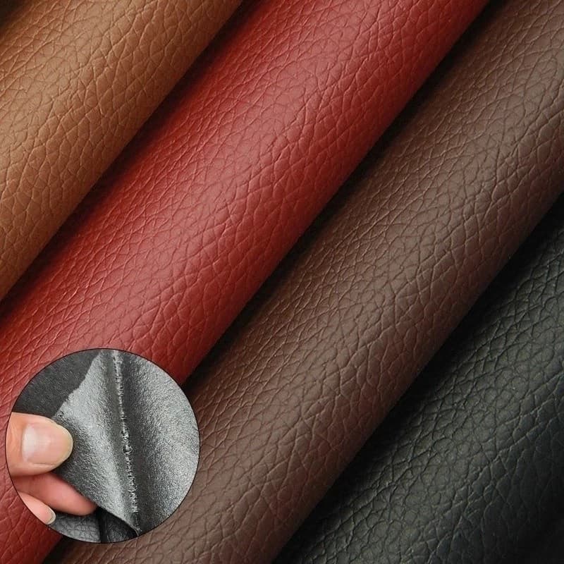 COURO SINTETICO ADESIVO PARA REPAROS Sofa/Bolsa/Carro/Cadeira/Moveis Auto Colante