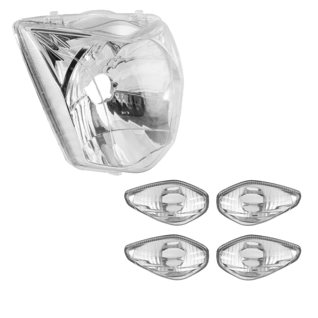 Kit Farol Bloco Optico Mais 4 Lente De piscaTitan Fan Start 125/150/160 2014 Até 2024