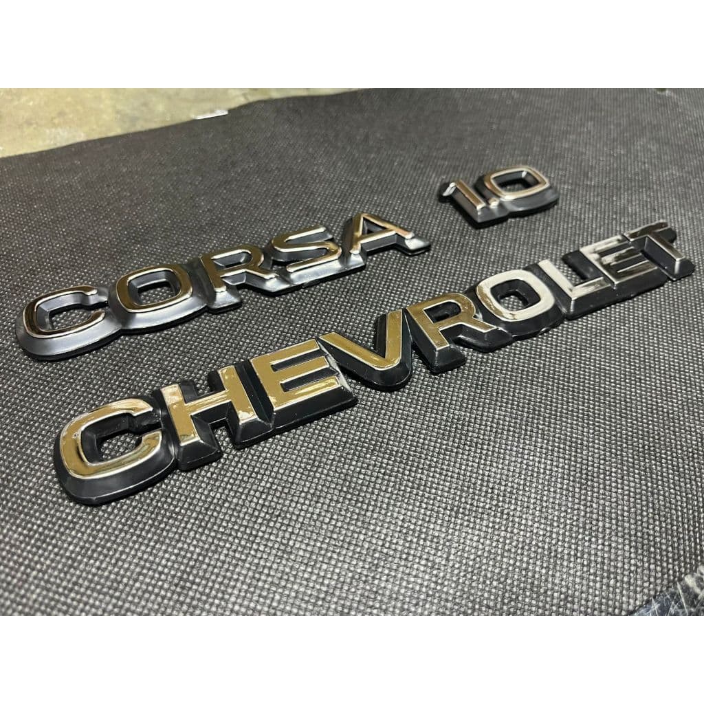 Kit Emblemas Corsa 1.0 - Chevrolet