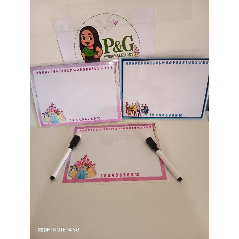 50 lousa magica personalizada com canetinha