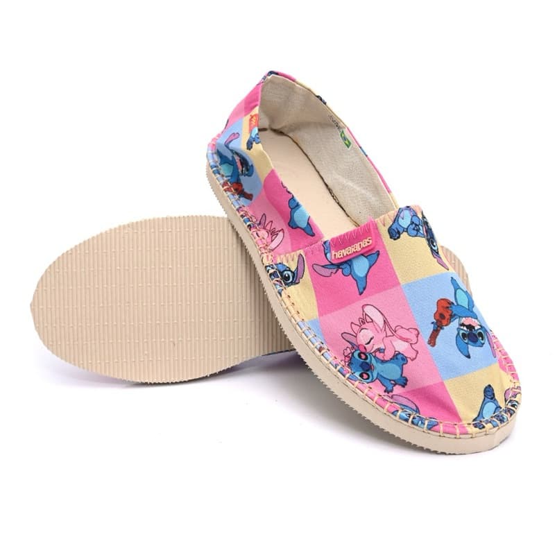 Sapatilha Espadrille Chinelo Império Lilo e Stitch Adulto/Infantil Unissex