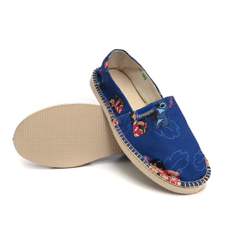 Sapatilha Espadrille Chinelo Império Lilo e Stitch Unissex Adulto/Infantil