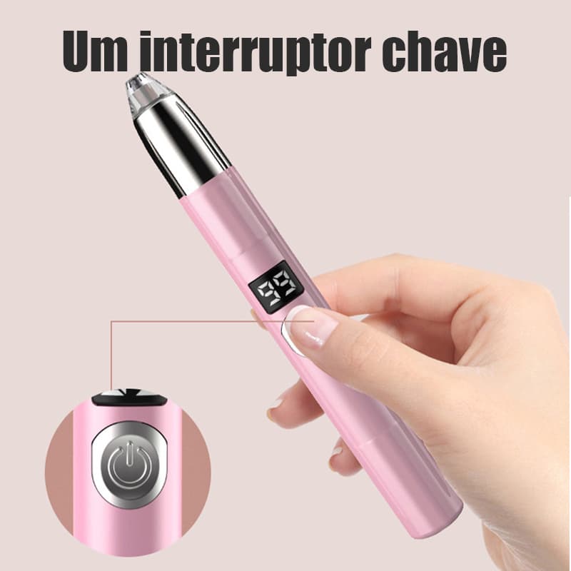 Caneta Depiladora Facial Recarregavel Portatil Sobrancelhas Pelos Rosto Design Precision -L5