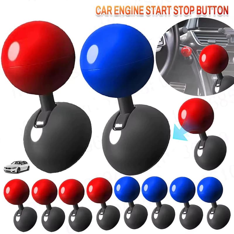 Botão de partida do carro com um clique Joystick Botão De Partida Do Veículos Botão/Stop Acessórios Automotivos Adesivos
