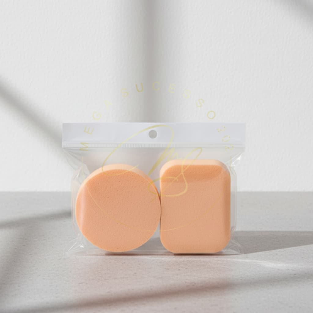 Kit Esponjas para Maquiagem | 2 Unidades Laváveis Formas e Cores Variadas - SQ5601