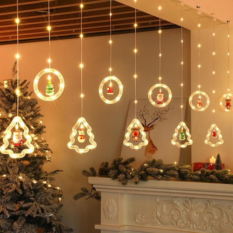 Luminária Cordão Fio De Luz LED Com Pisca Pisca 110V De Cobre Para Decoração De Natal Pisca Pisca O1