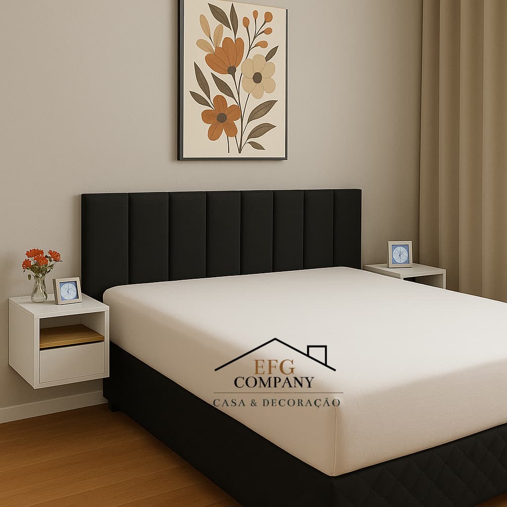 KIT Cabeceira para Cama Box Estofada Modular Adesiva Decoração Conforto ENVIO RAPIDO