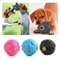 Bola Brinquedo Interativo 8cm Para Cães Libera Petiscos