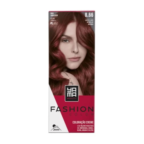 Coloração Yamá Fashion Color Louro Claro Vermelho Intenso 8.66