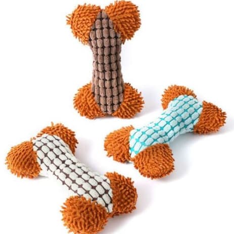 Brinquedo de Pelúcia para Cachorros | Mordedor com Bolinha | Macio, Resistente e Anti Estresse | Pets