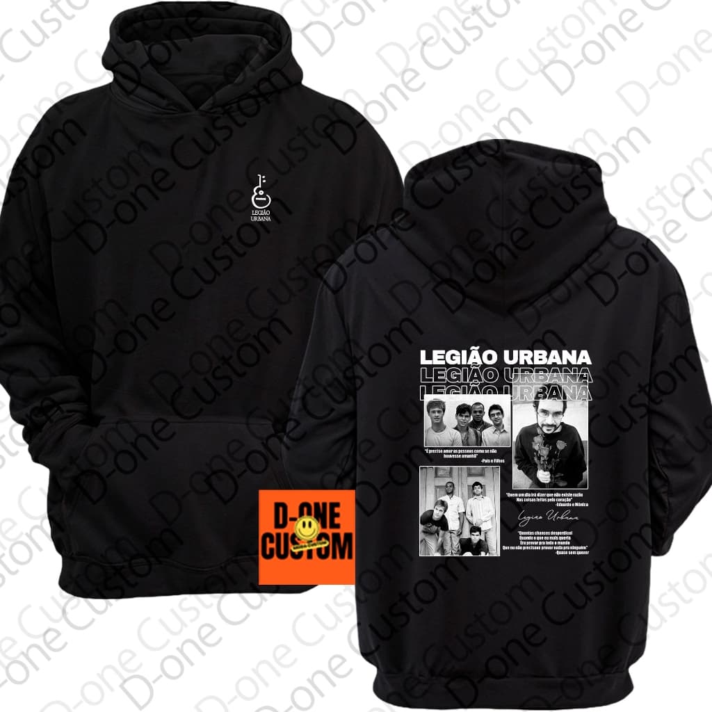 Moletom Estampado Blusa de Frio Legião Urbana Renato Russo Musicas Mpb Homenagem Poesia
