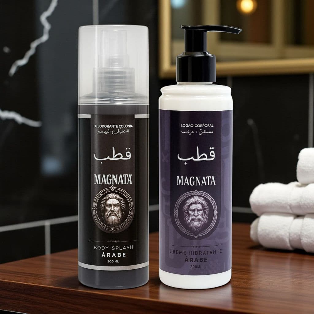 Kit Homem Magnata - Creme Hidratante Masculino e Body Spray Corporal 200ml