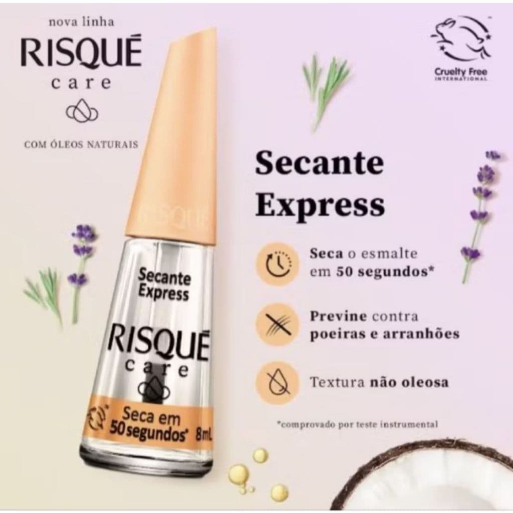 Secante Express 8ml Kit Esmalte Secante Express Risque Seca em 50 Segundos Óleo secante