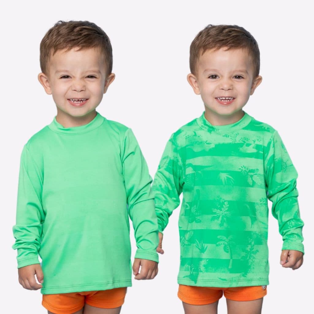 Blusa Malha Proteção Solar Uv Estampa Aparece Ao Molhar Menino Menina Infantil